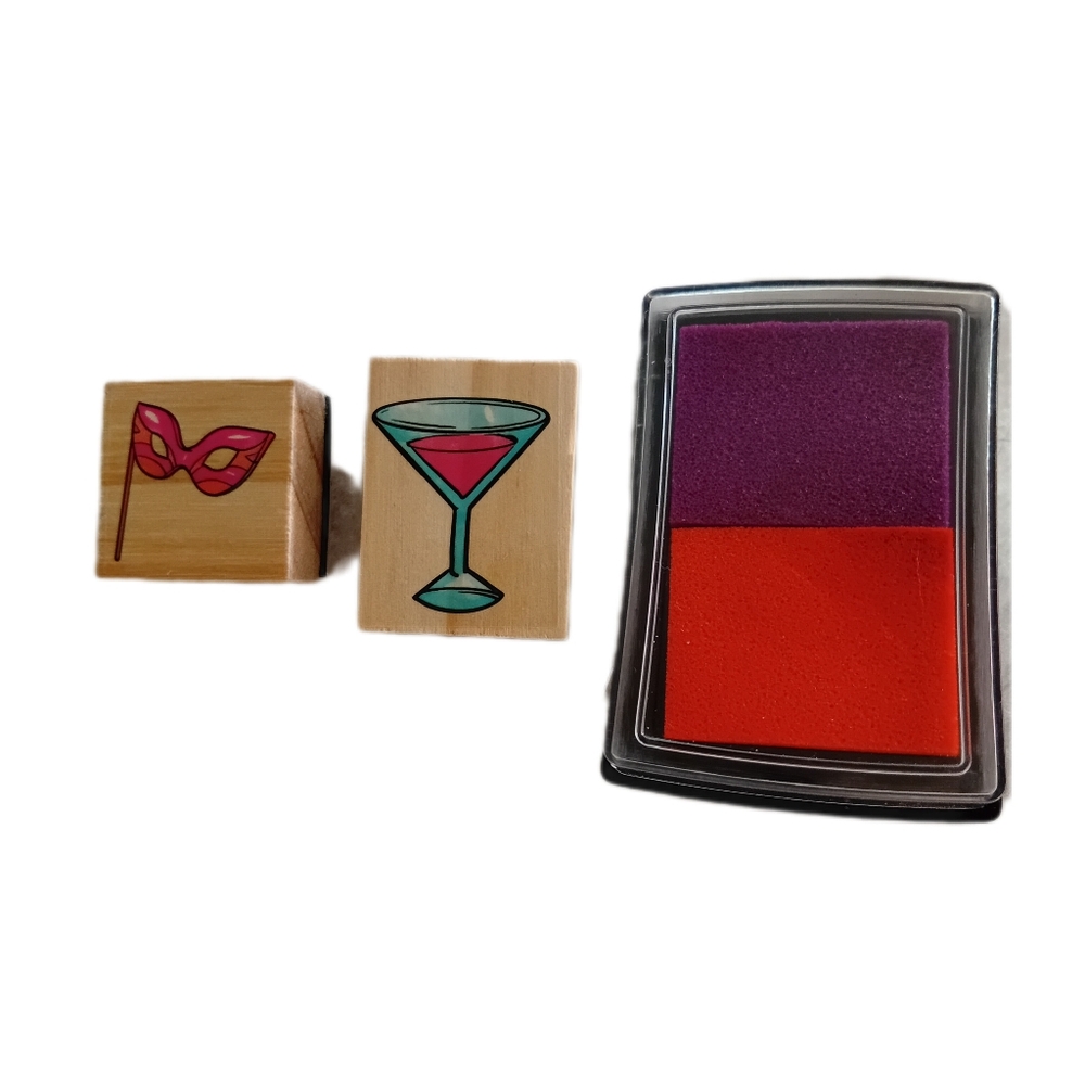 Party Stamp Set with Ink Pad